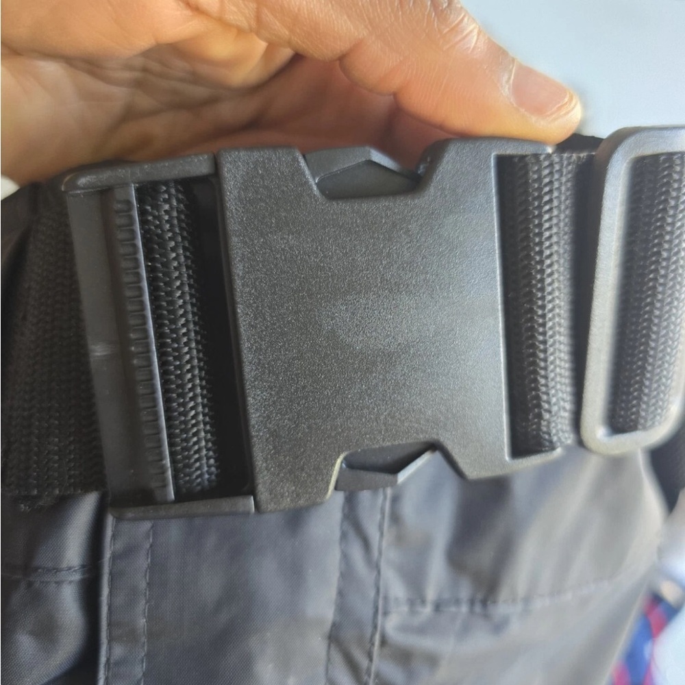 Harley Davidson Men S Pants 34x32 Black Motorcycle Windbreaker Adjustable Belt - Picture 10 of 16